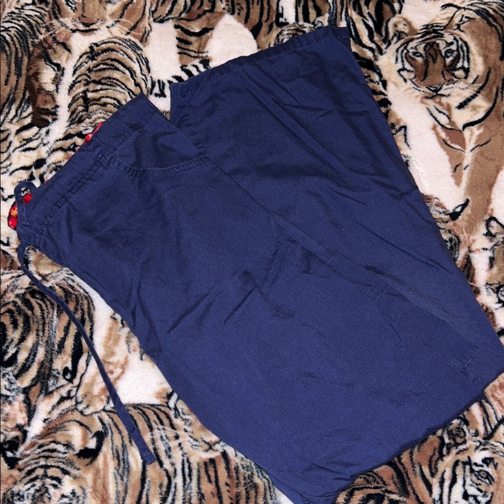 Navy Blue Drawstring Scrubs